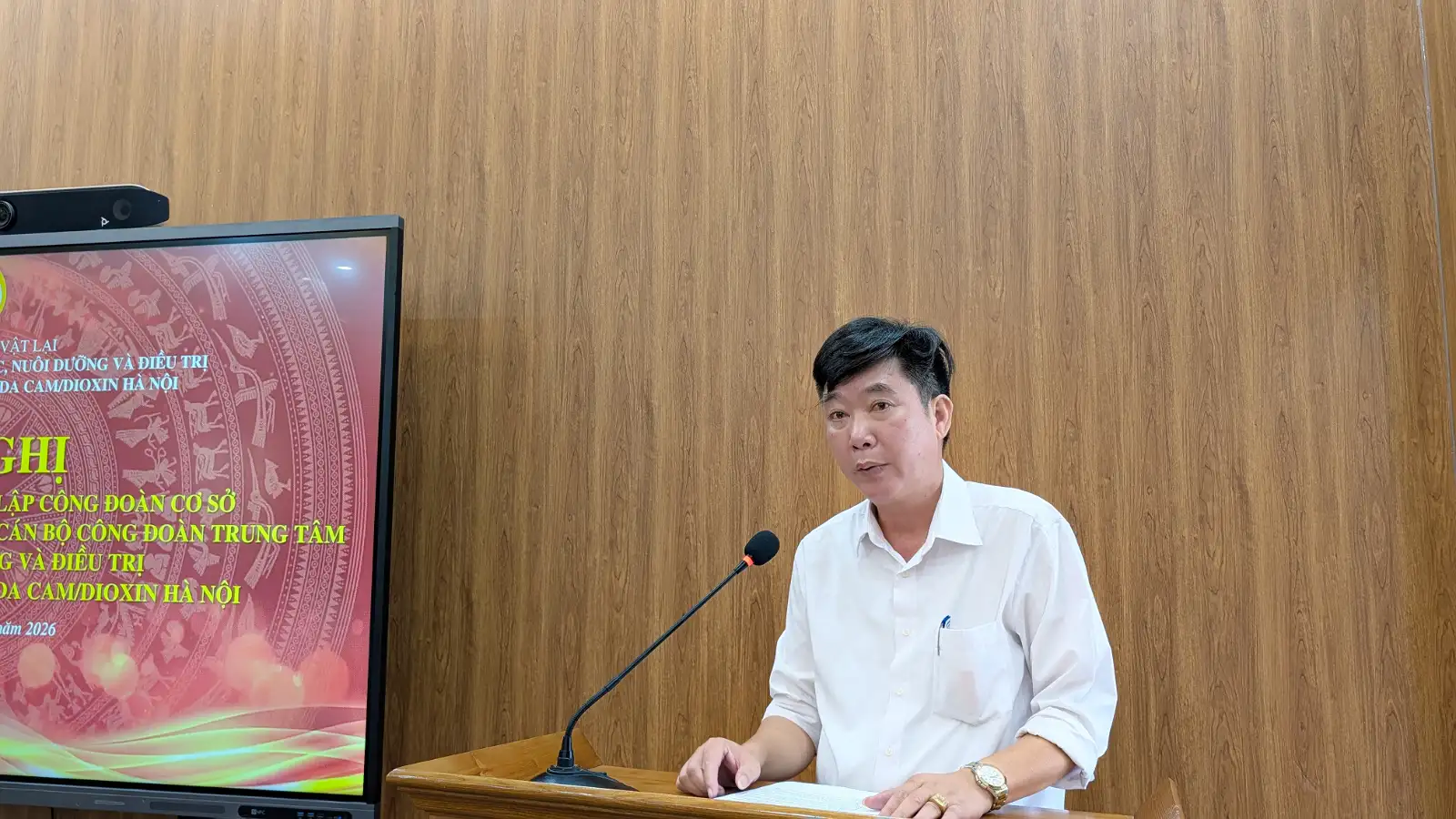 THÀNH LẬP CÔNG ĐOÀN CƠ SỞ TRUNG TÂM CHĂM SÓC NUÔI DƯỠNG VÀ ĐIỀU TRỊ NẠN NHÂN BỊ NHIỄM CHẤT ĐỘC DA CAM/DIOXIN HÀ NỘI: ĐIỂM TỰA VỮNG CHẮC CHO 87 VIÊN CHỨC, NGƯỜI LAO ĐỘNG