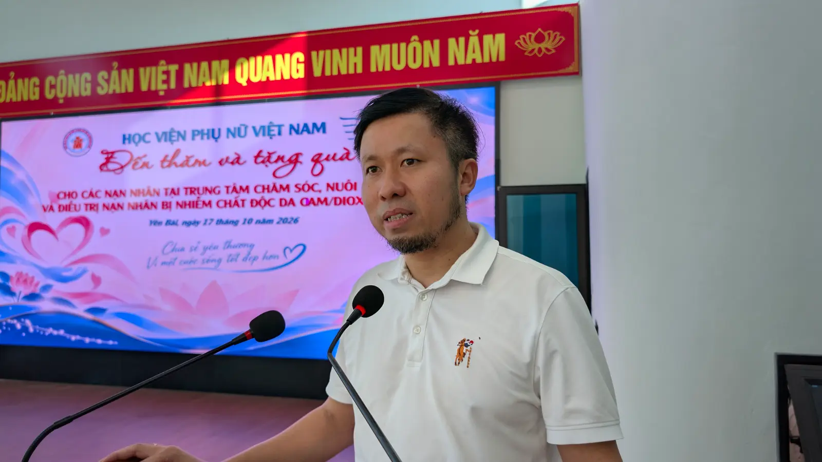 LAN TỎA THÔNG ĐIỆP NHÂN ÁI TỪ HÀNH TRÌNH THIỆN NGUYỆN CỦA HỌC VIỆN PHỤ NỮ VIỆT NAM TẠI TRUNG TÂM